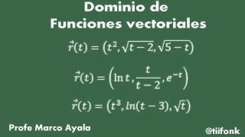 67.  Dominio de Funciones vectoriales