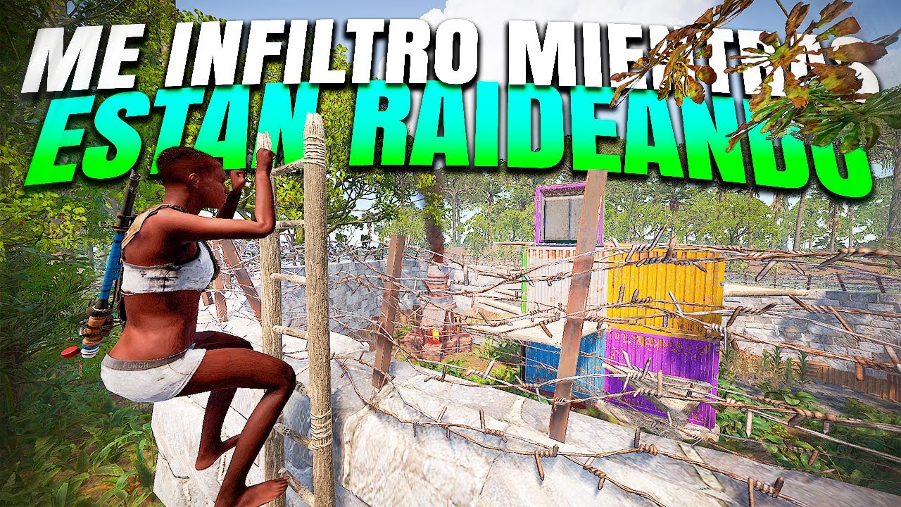 Me INFILTRO en un RAIDEO y les ROBO las ARMAS - Rust Gameplay español