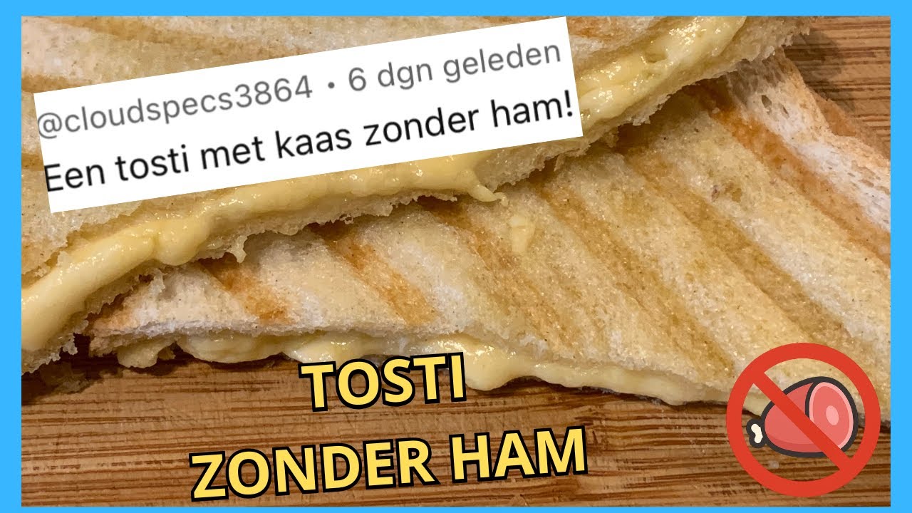 Reactie van kijker: Tosti met kaas zonder ham 🍞🧀