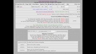 Hoffman Amplifiers shopping cart page