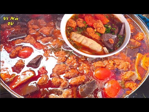Video Bất ngờ ghé quán bún riêu, canh bún, bún mắm mêm đồng... - youtube