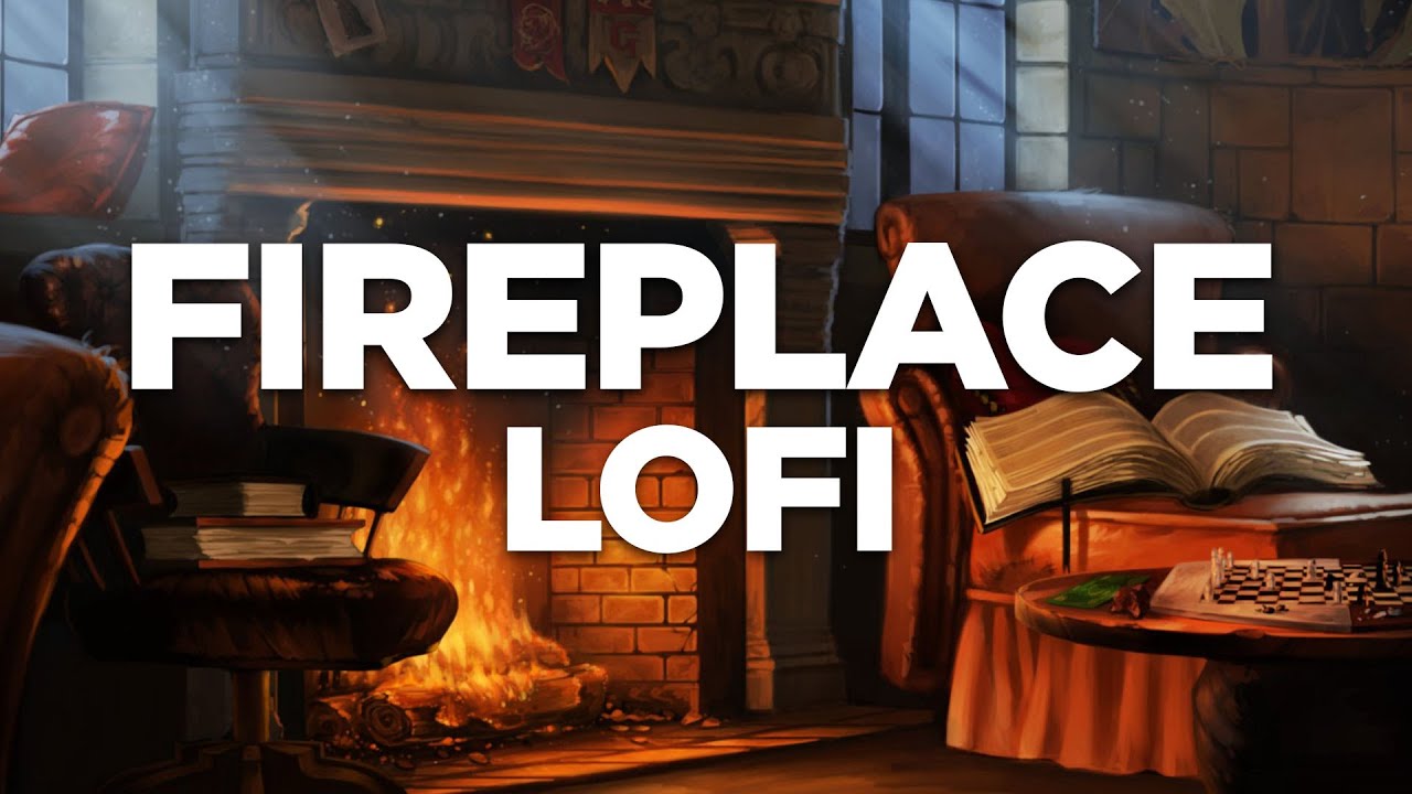 Crackling Fireplace Lofi Relaxing mix 🔥 YouTube