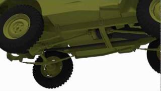 Jeep Willy's sketchup Sketchyphysics suspension test