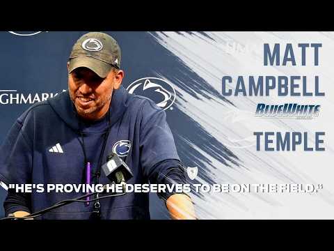Penn State HC Matt Campbell Breaks Down Jeremiah Cooper's Comeback, Koby Howard's Versatility
