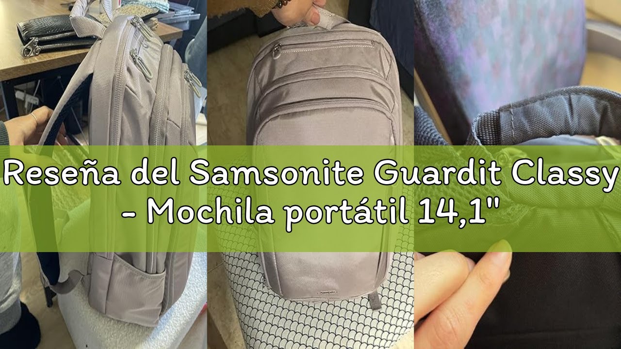 Reseña del Samsonite Guardit Classy - Mochila portátil 14,1", 40 cm, 17,5L, Negro (Black)