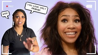 I Did My Makeup \& Wig  Horribly To See How My Friend Would React... *Prank*