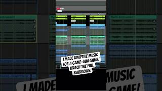 I made adaptive music for a game-jam game! Watch the full brakdown! 🥳 #gamedev #adaptive #music
