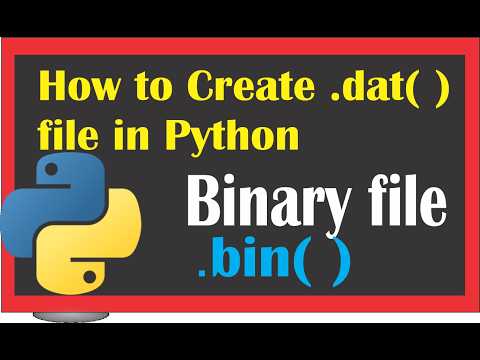 How to create Binary file in Python#python @COMPUTEREXCELSOLUTION