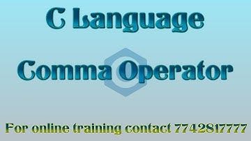 comma operator in c in hindi