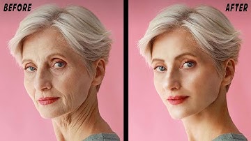 Remove wrinkles in the shortest time | #photoshop  tutorial
