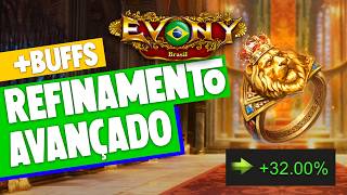Ganhe buffs todo dia no Evony com o Refinamento Avançado