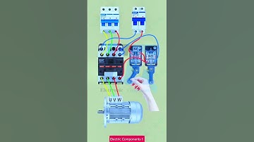 Motor control with limit switch #electrician #electrical #motorswitch#connection