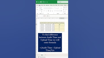 Find out difference between date and time in excel | Excel with Prajakta