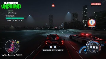Mclaren P1 GTR ESCAPING FROM LEVEL 5 POLICE | NEED FOR SPEED UNBOUND GAMEPLAY | CAR Delivery