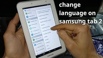 how to change language on samsung galaxy tab 2