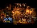 Lord of the Rings Inspired ASMR - the Green Dragon Inn - Medieval Tavern Ambience and Animations