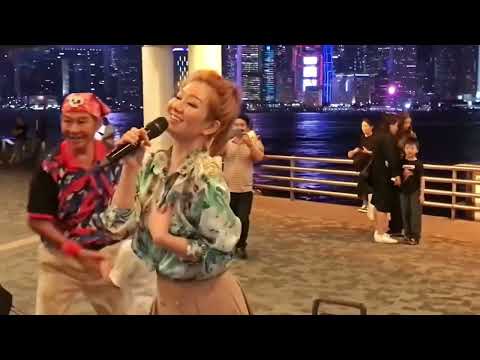 屯門三公主👸 芯儀 🎵💃🏼🎤💃🏼 三月裏的小雨 2023 8 31 Thursday 尖沙嘴公眾碼頭⛵️🎬