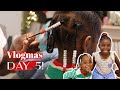 CUTE GIRLS&#39; HAIR STYLE FOR CHRISTMAS!| VLOGMAS DAY 5