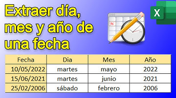 Cómo extraer día, mes y año de una fecha en Excel