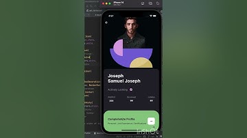 #Flutter App Profile Profile page