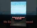 Ms Excel mein Advanced ke bare mein