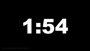 1 minute 54 seconds [114 secs] clock timer countdown || Alarm Focus