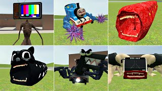 PLAYING AS TV HEAD, TRAIN EATER, CARTOON CAT, CHOO CHOO AND BUS EATER! garry's mod