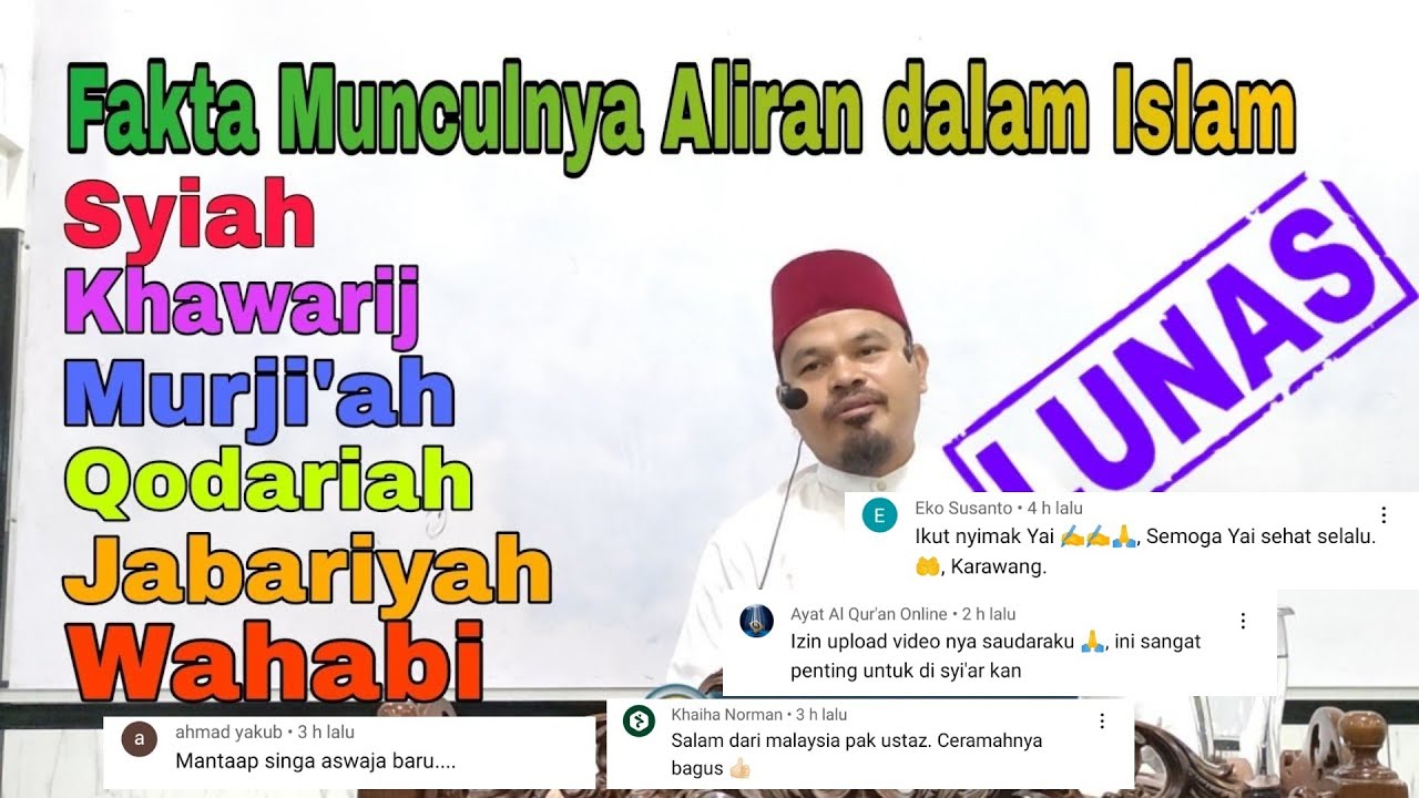 BONGKAR TUNTAS MUNCULNYA ALIRAN DALAM ISLAM..