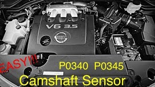 Nissan Murano Camshaft Position Sensor Replacement P0340 & P0345