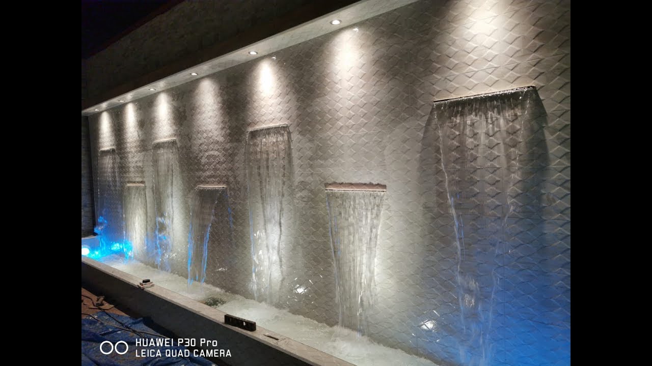 video Cascada de fibra de vidrio de 80 cm