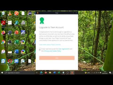 How to upgrade ea child account to teen ea account
