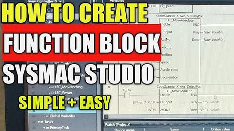 Sysmac Studio Function Block | X-Garage