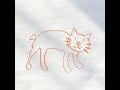 絵が下手な人特有の関節がおかしい猫