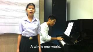 "A Whole New World" covered by Napat with Pattanan (Fa) chords