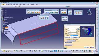 Catia V5 Tutorial|Creating swept wall-flange,hem,tear drop