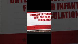 difference between fetal and infant circulation in 1 minutes #bloodcirculation #pediatrics