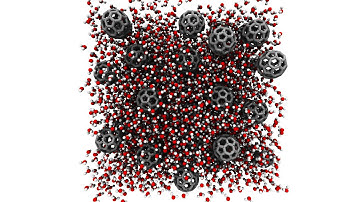 Buckyballs in water using FADE mass-state (Borg, Lockerby, Reese)