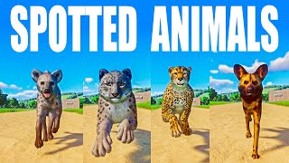 Spotted Animals Speed Races in Planet Zoo including African Wild Dog, Cheetah, Spotted Hyena screenshot 3