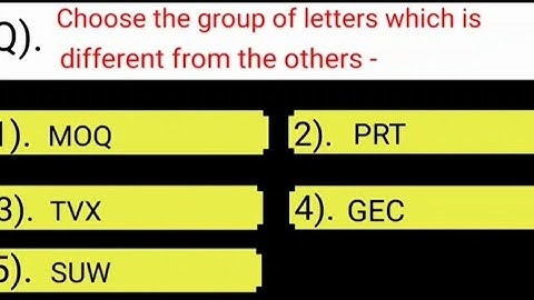 Quiz- Mental Ability (Choose the odd one out) part -6(with explanation)