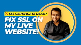 Fixing My Website's Expired SSL Certificate – LIVE in Real Time!