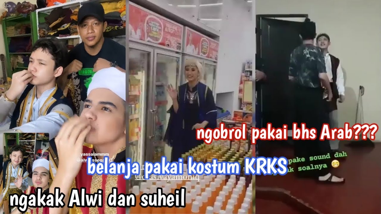 NGAKAK🤣🤣 ALWI DAN SUHEIL NGOBROL PAKAI BHS ARAB || Belanja pakai kostum kerajaan??