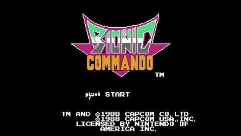 Bionic Commando - Nintendo Entertainment System - Intro & Title Screen