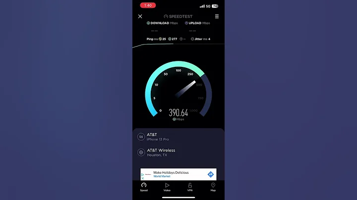 AT&T low band 5G speed test band- n5