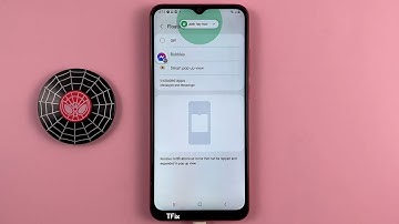 Floating notifications, Smart pop up view, Bubbles on Samsung A03 Android 13