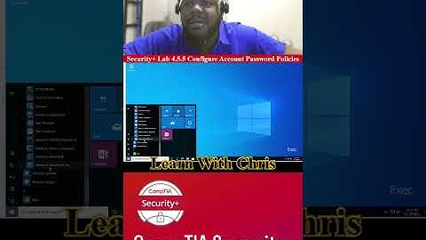 🔐 Security+ Lab 4.5.5 — Configure Account Password Policies