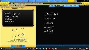 Quadratics - Solving Equations by Completing the Square