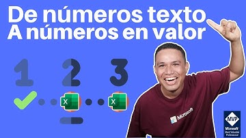 Identificar como convertir números texto a números de valor | ExcelAprende