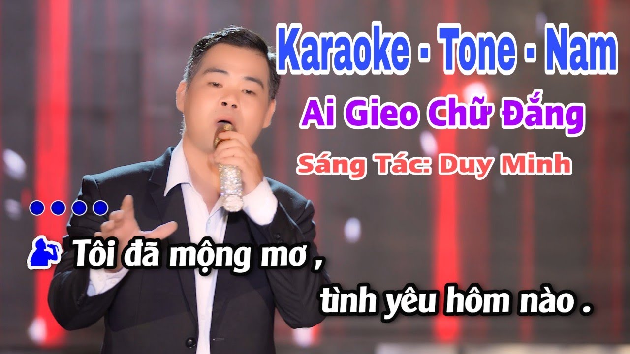 Karaoke Ai Gieo Chữ Đắng Tone Nam Nhạc Sống RumBa Cực Hay Dễ