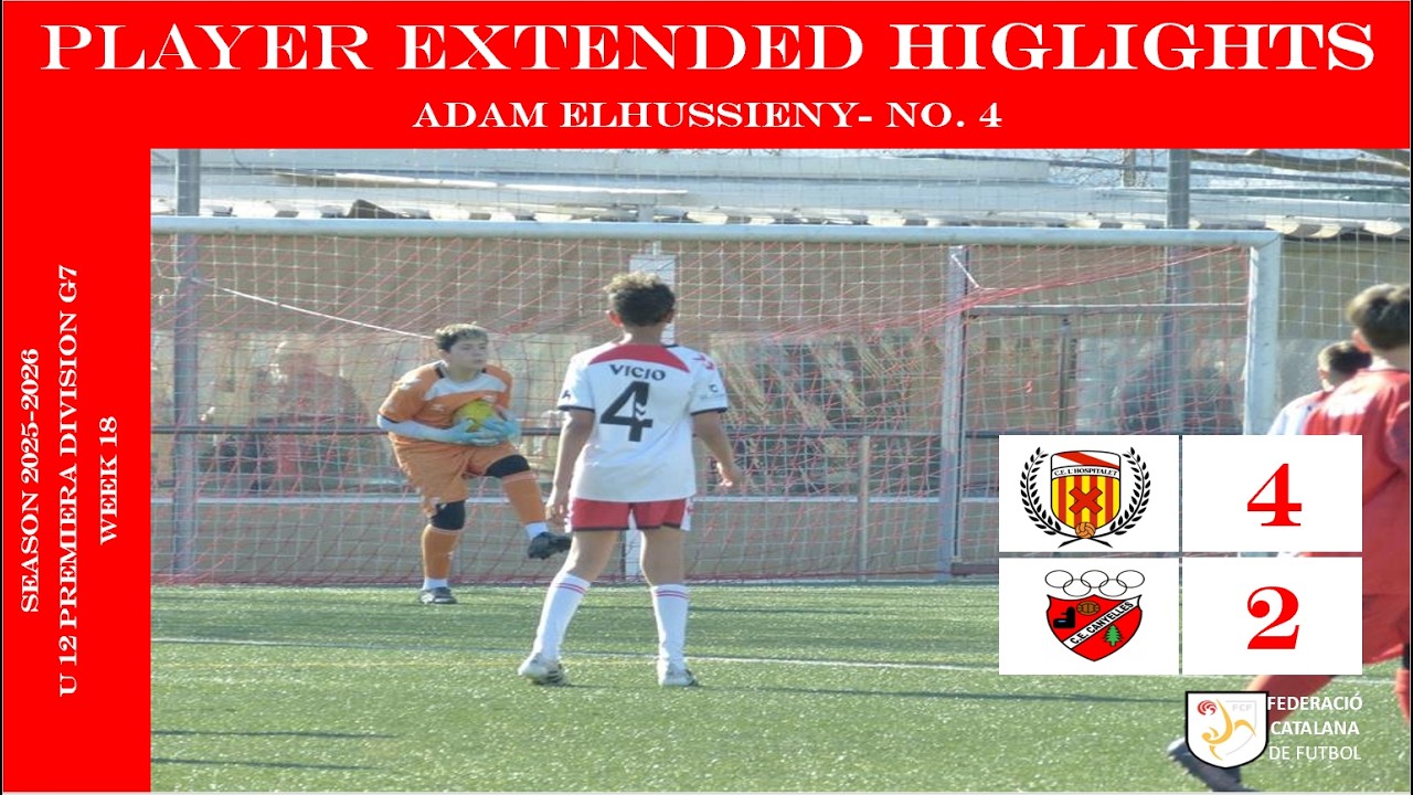 20260222 PLAYER EXTENDED HIGHLIGHTS (NO.4) LEAGUE U12B CE L'HOSPITALET vs CANYELLES, CE A_4-2