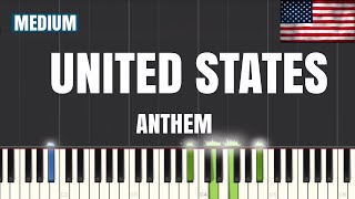 United States of America National Anthem - Piano Tutorial | Medium